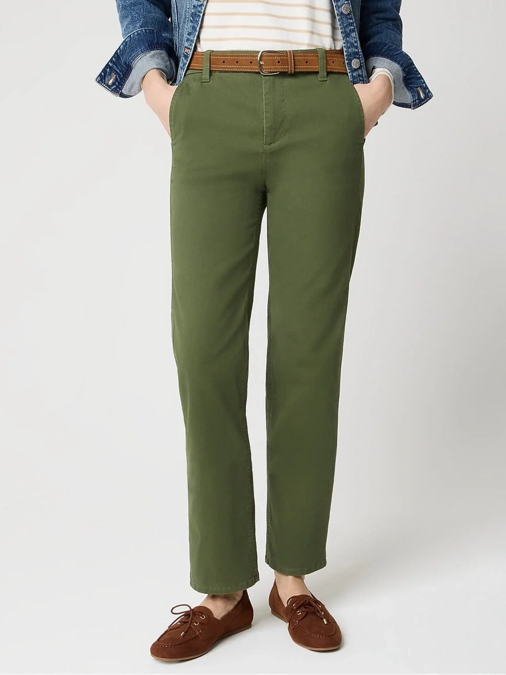 J.Crew Olive Green Everyday Chino Pants Tall Size 14T